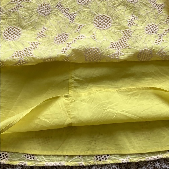 Talbots Embroidered Yellow & White Dress - Picture 8 of 8